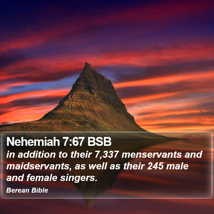 Nehemiah 7:67 BSB Bible Study