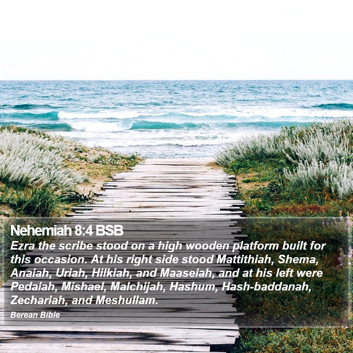 Nehemiah 8:4 BSB Bible Study