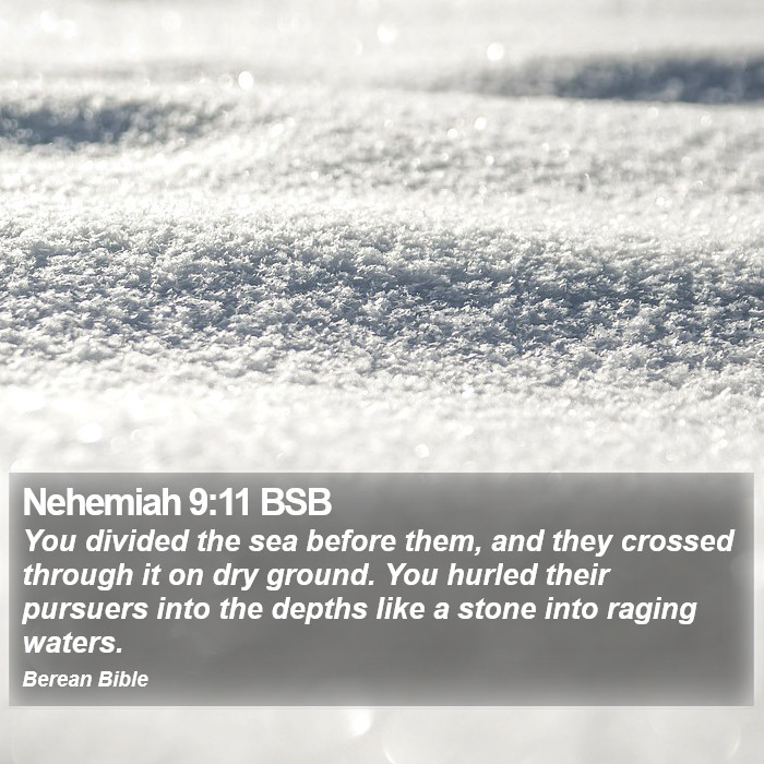 Nehemiah 9:11 BSB Bible Study