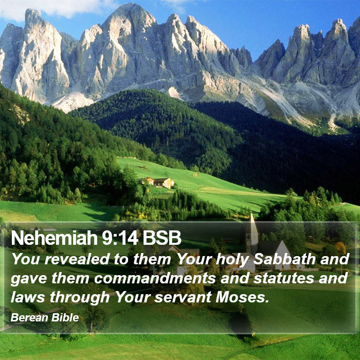 Nehemiah 9:14 BSB Bible Study