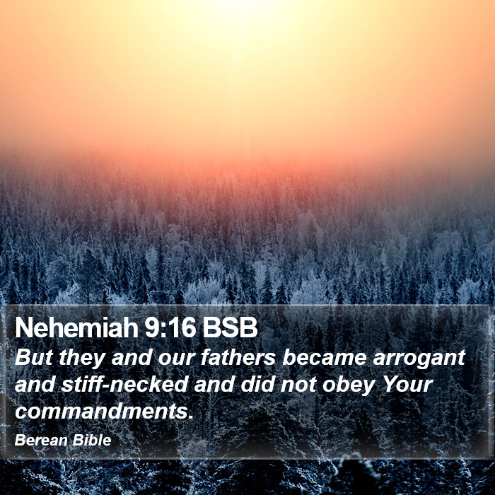 Nehemiah 9:16 BSB Bible Study