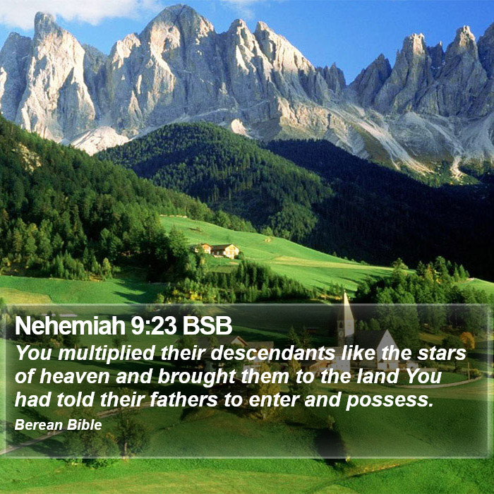 Nehemiah 9:23 BSB Bible Study