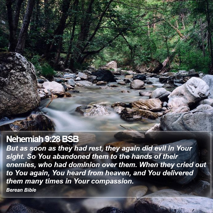 Nehemiah 9:28 BSB Bible Study