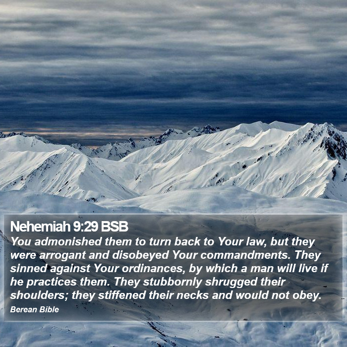 Nehemiah 9:29 BSB Bible Study