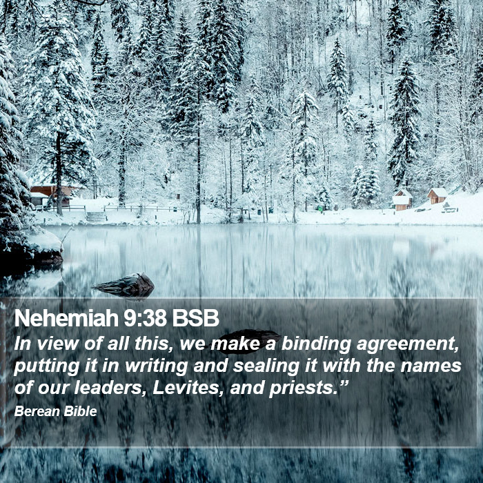 Nehemiah 9:38 BSB Bible Study