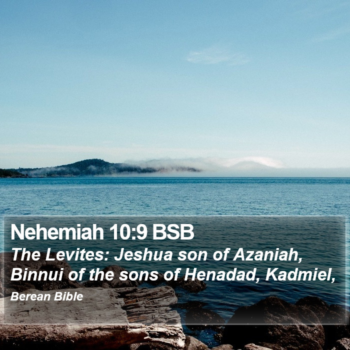 Nehemiah 10:9 BSB Bible Study