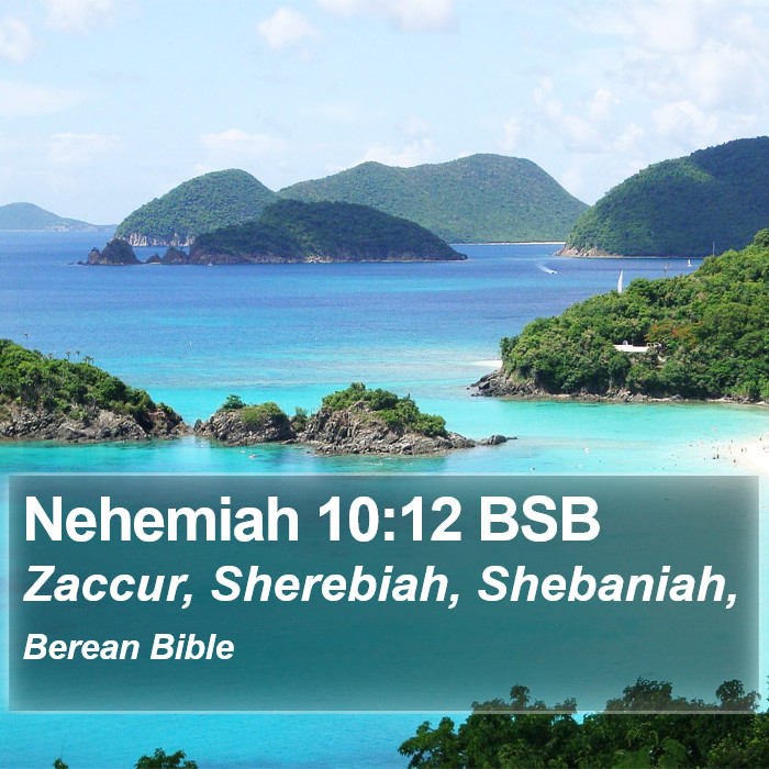 Nehemiah 10:12 BSB Bible Study