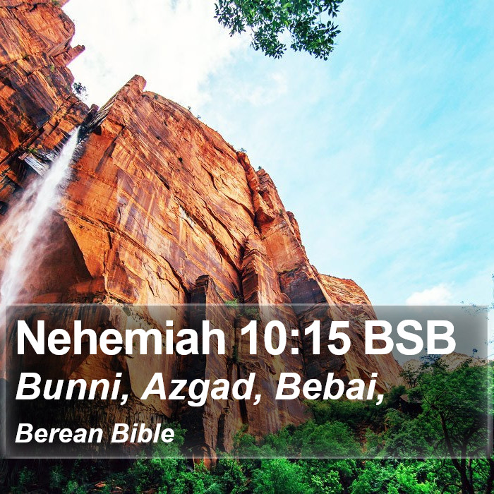 Nehemiah 10:15 BSB Bible Study