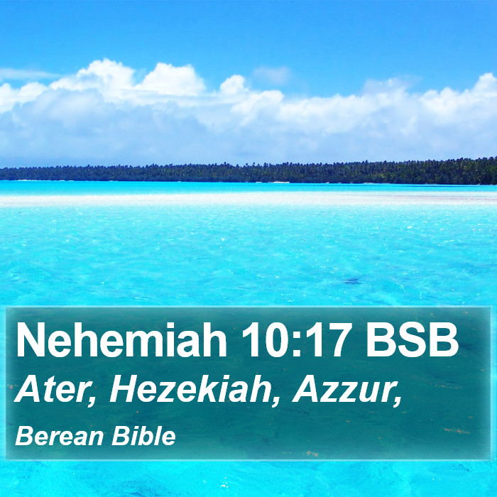 Nehemiah 10:17 BSB Bible Study