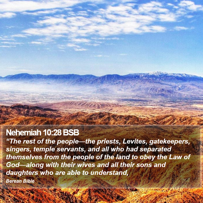 Nehemiah 10:28 BSB Bible Study