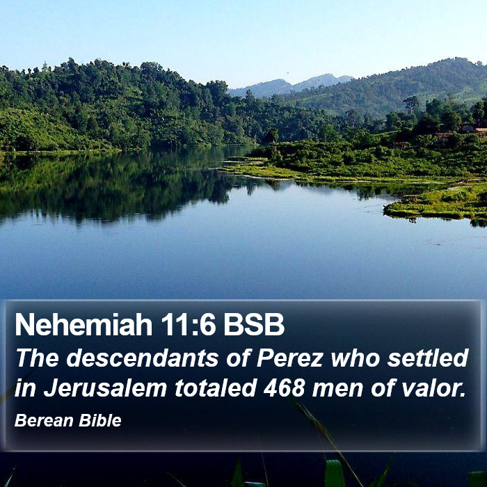 Nehemiah 11:6 BSB Bible Study