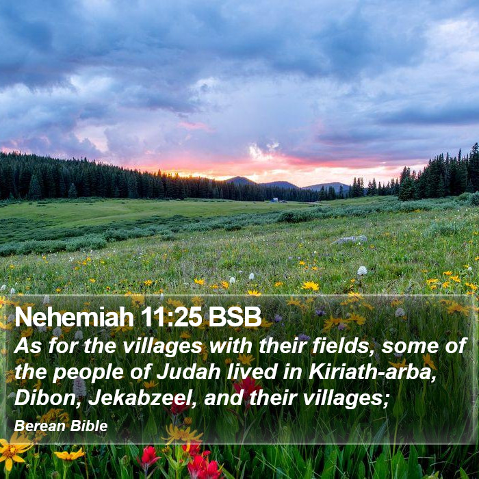 Nehemiah 11:25 BSB Bible Study