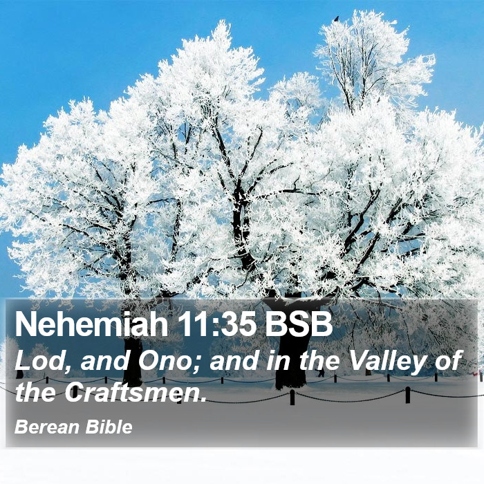 Nehemiah 11:35 BSB Bible Study