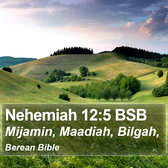 Nehemiah 12:5 BSB Bible Study