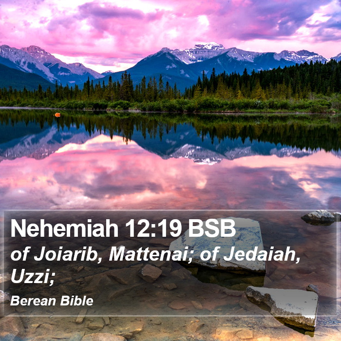 Nehemiah 12:19 BSB Bible Study