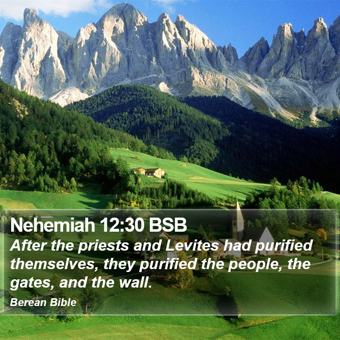 Nehemiah 12:30 BSB Bible Study