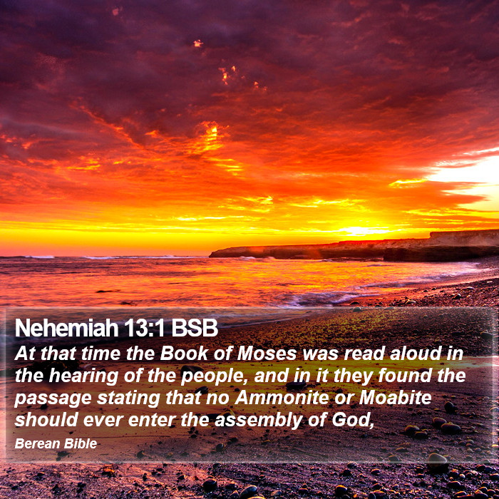 Nehemiah 13:1 BSB Bible Study