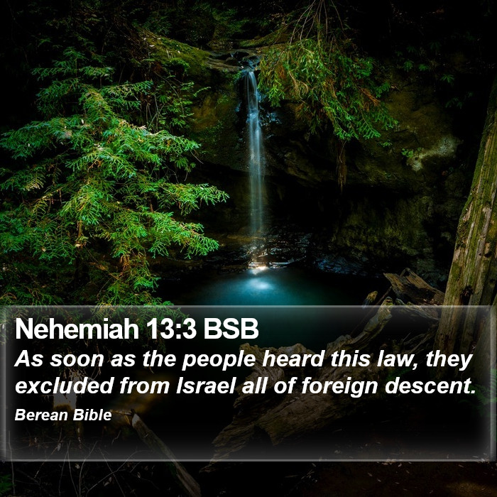 Nehemiah 13:3 BSB Bible Study