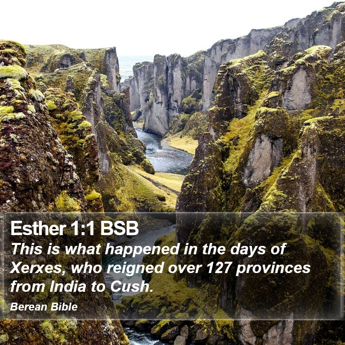 Esther 1:1 BSB Bible Study