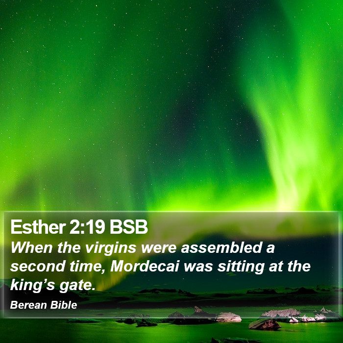 Esther 2:19 BSB Bible Study