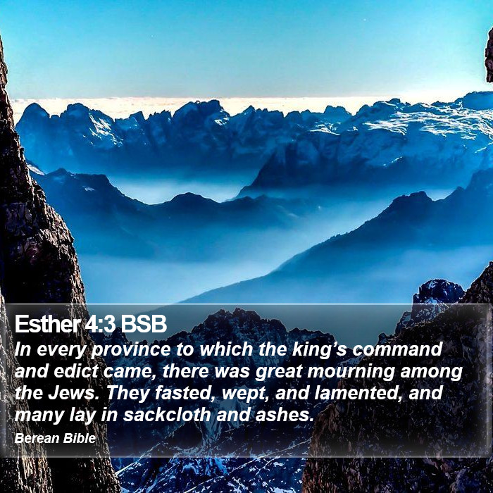 Esther 4:3 BSB Bible Study