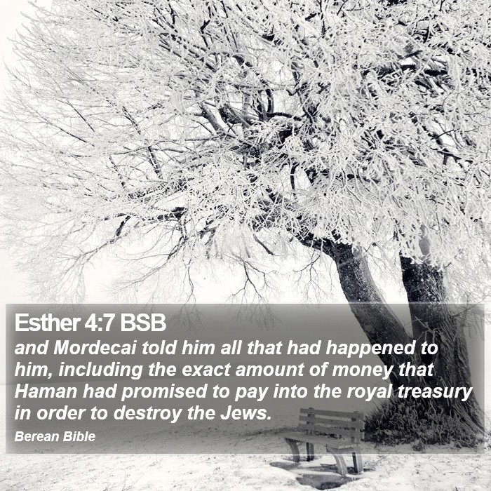 Esther 4:7 BSB Bible Study