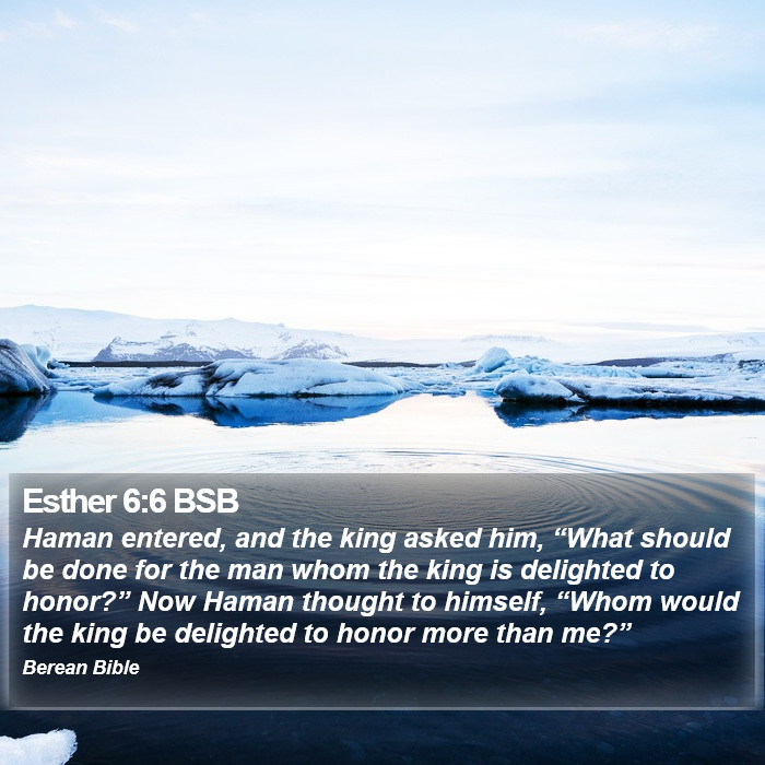 Esther 6:6 BSB Bible Study