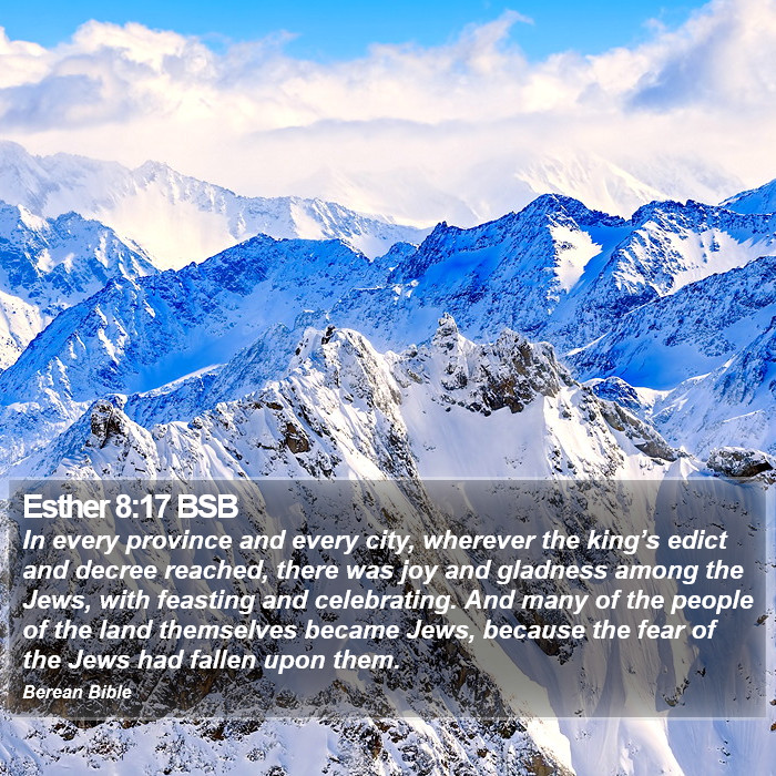 Esther 8:17 BSB Bible Study