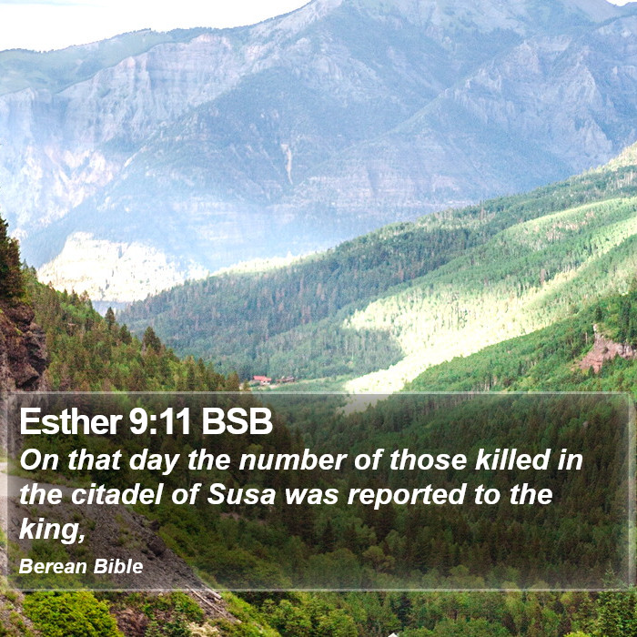 Esther 9:11 BSB Bible Study