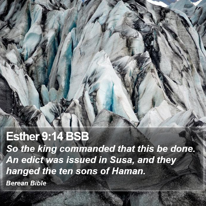 Esther 9:14 BSB Bible Study