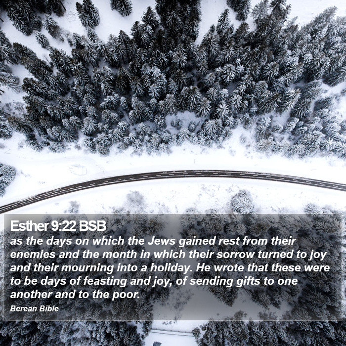 Esther 9:22 BSB Bible Study