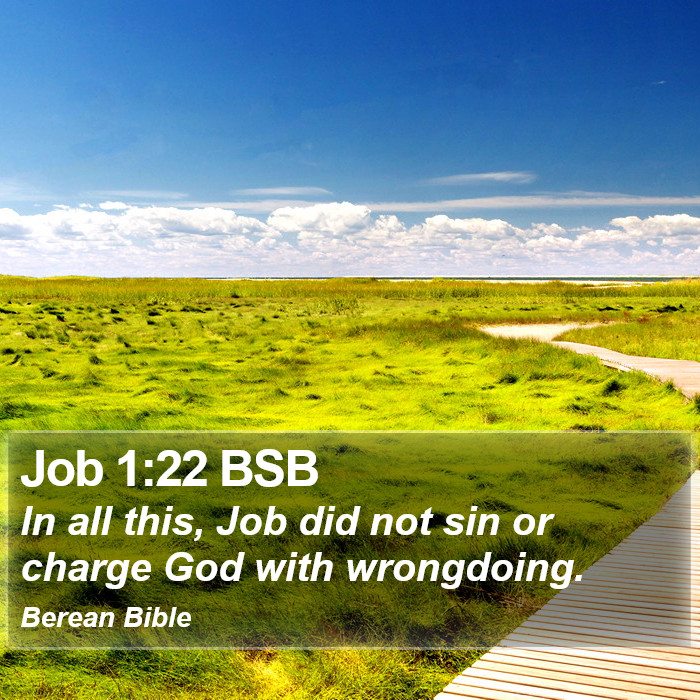 Job 1:22 BSB Bible Study