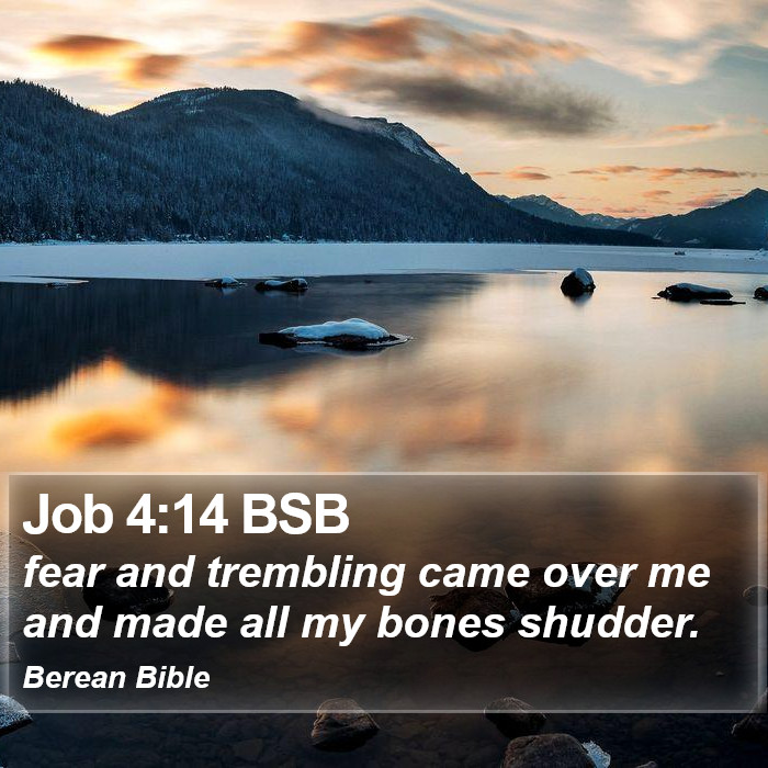 Job 4:14 BSB Bible Study