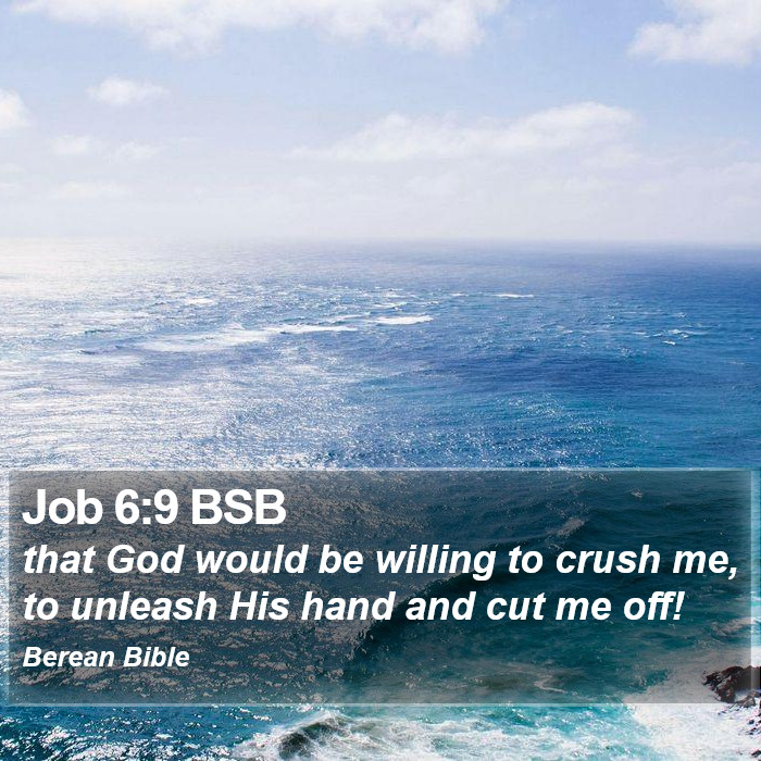 Job 6:9 BSB Bible Study