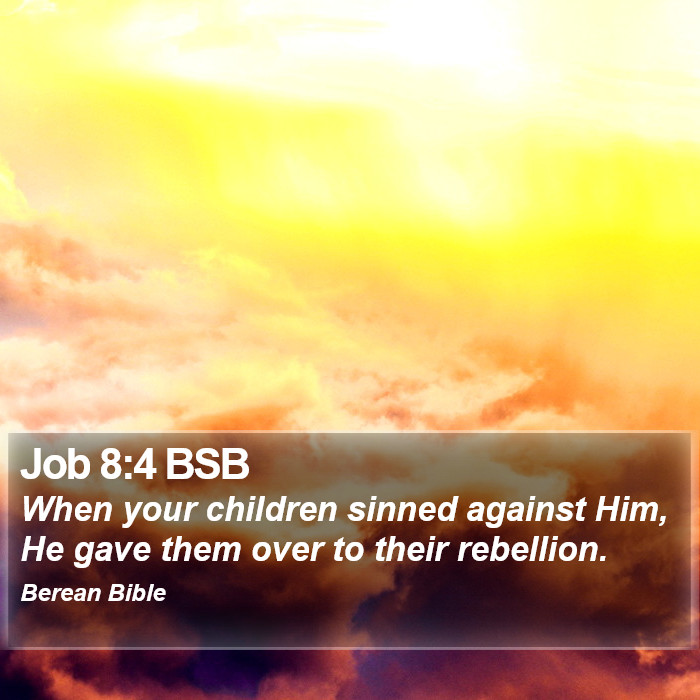 Job 8:4 BSB Bible Study