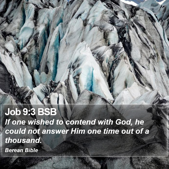 Job 9:3 BSB Bible Study