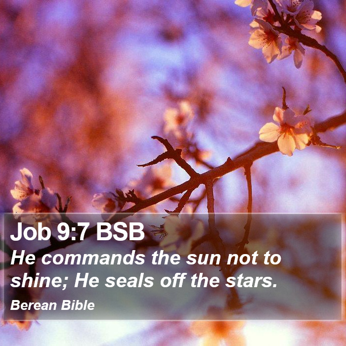 Job 9:7 BSB Bible Study