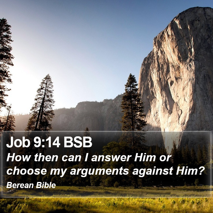 Job 9:14 BSB Bible Study