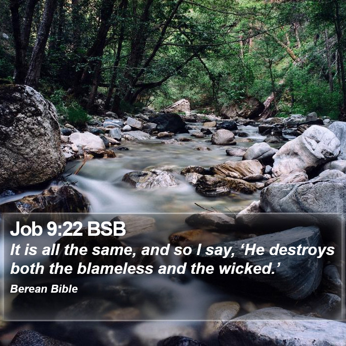 Job 9:22 BSB Bible Study