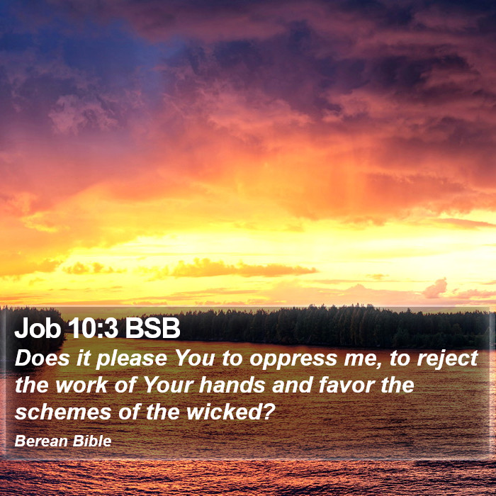 Job 10:3 BSB Bible Study