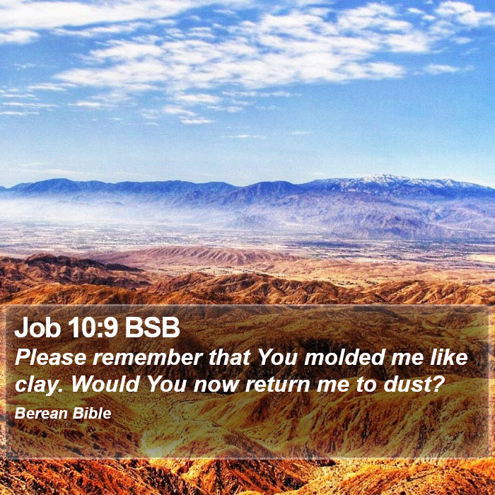 Job 10:9 BSB Bible Study