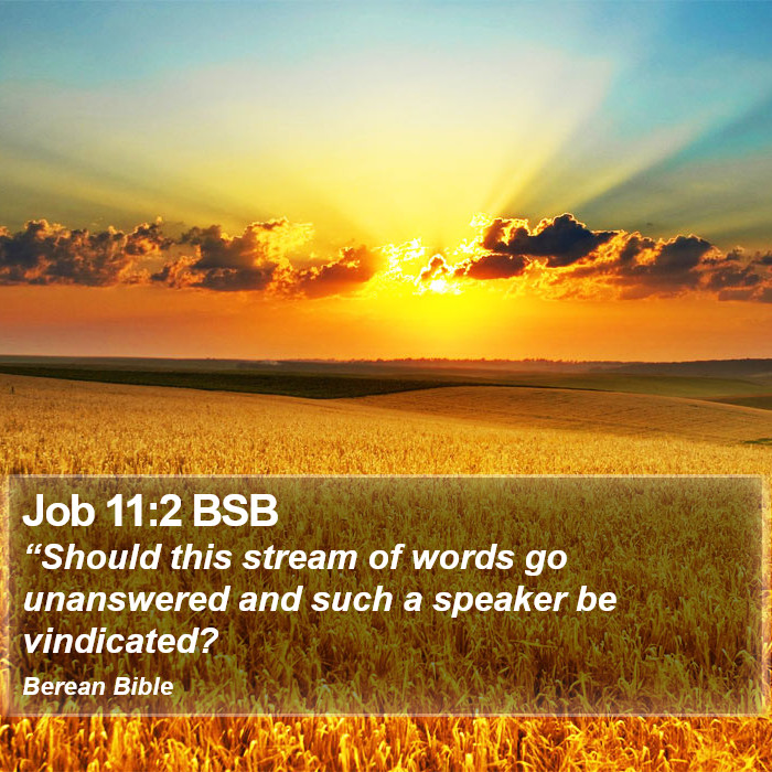 Job 11:2 BSB Bible Study