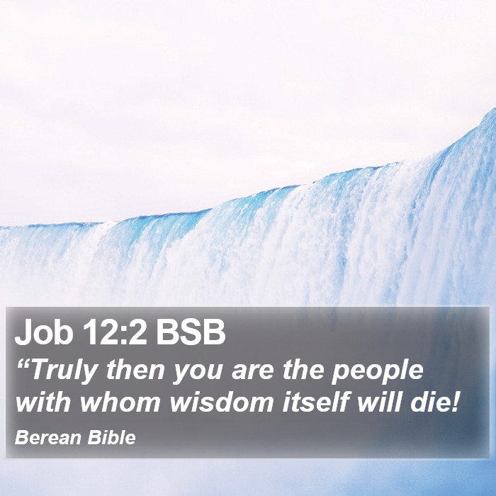 Job 12:2 BSB Bible Study