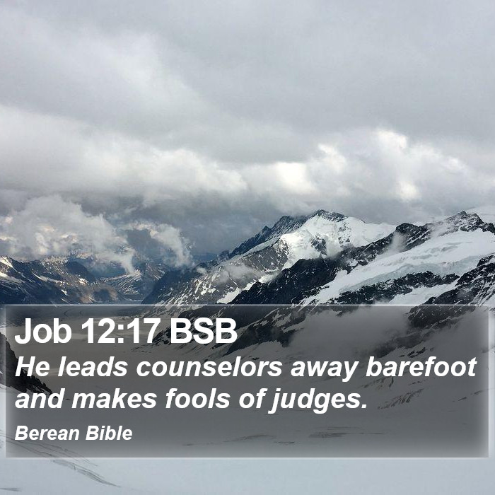 Job 12:17 BSB Bible Study