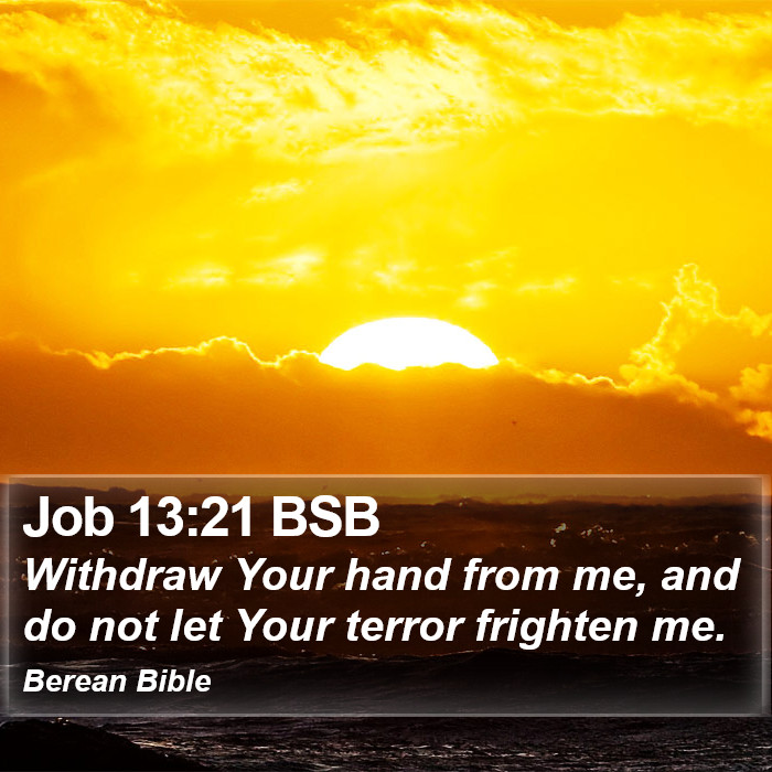 Job 13:21 BSB Bible Study