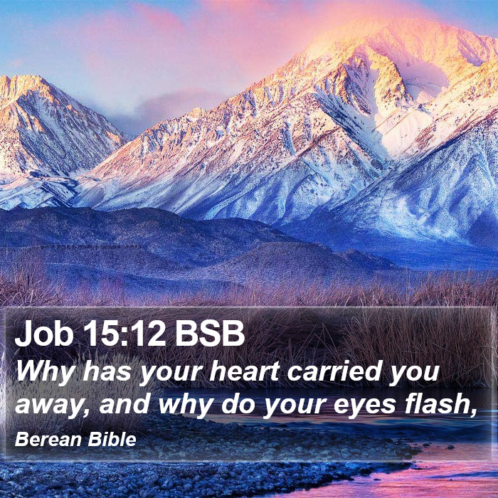 Job 15:12 BSB Bible Study