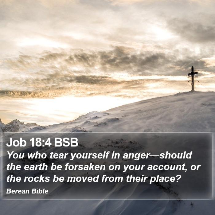 Job 18:4 BSB Bible Study