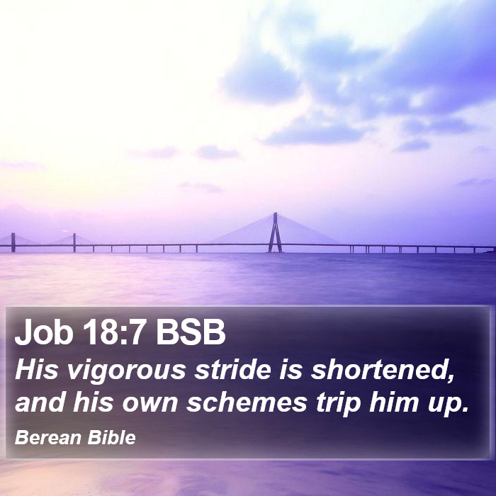 Job 18:7 BSB Bible Study