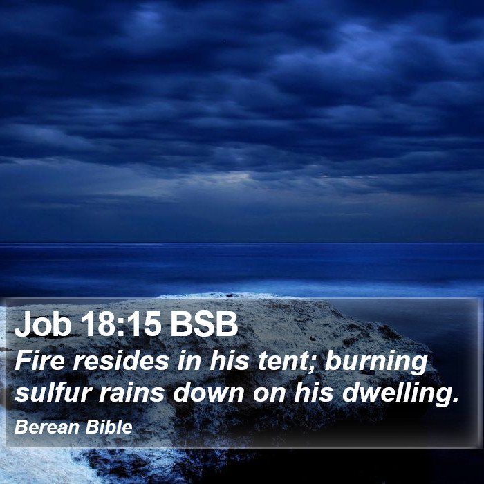 Job 18:15 BSB Bible Study