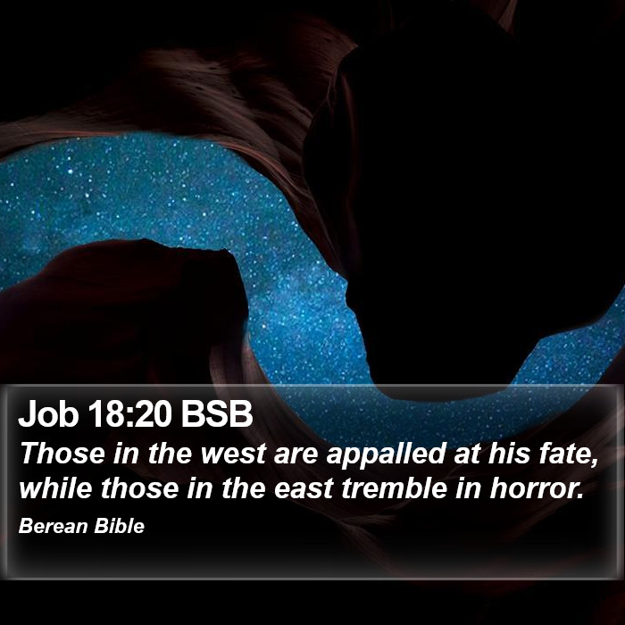 Job 18:20 BSB Bible Study